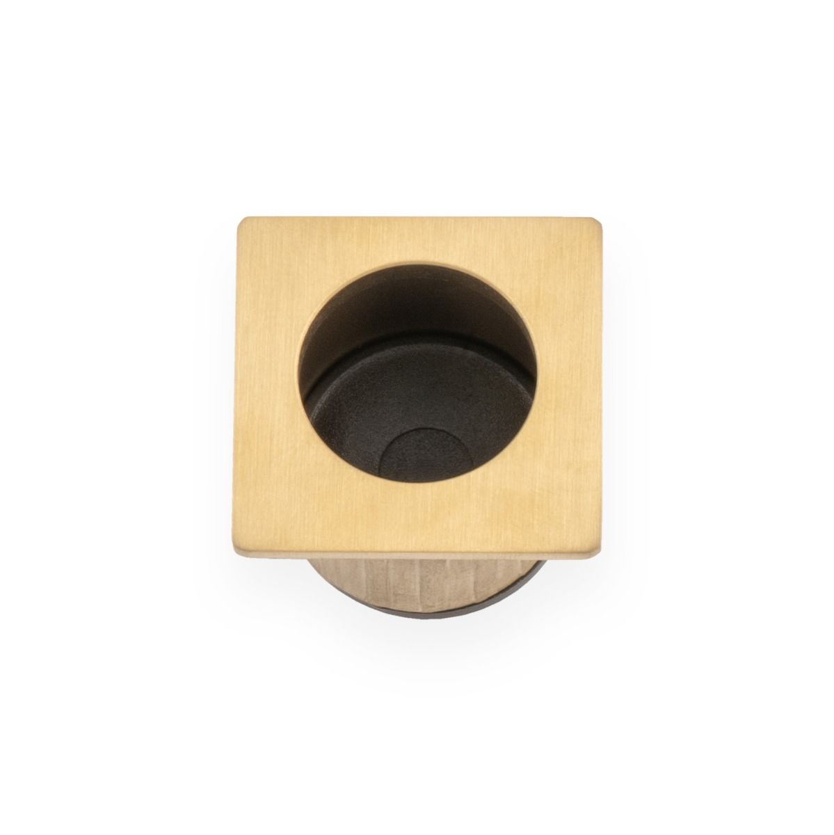 A&W Satin Brass PVD Square Sliding Door Finger Edge Pull  | AW993SBPVD