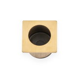 A&W Satin Brass PVD Square Sliding Door Finger Edge Pull  | AW993SBPVD