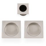 A&W Satin Nickel Square Sliding Door Pull Kit  | AW995SN