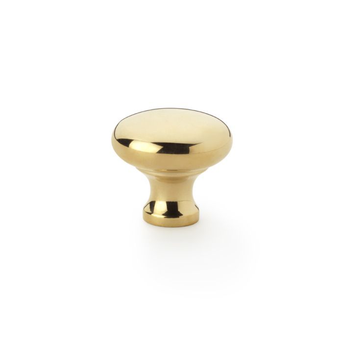 A&W Polished Brass 32mm Wade Round Cupboard Knob | AW836-32-PB
