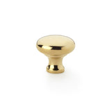 A&W Polished Brass 32mm Wade Round Cupboard Knob | AW836-32-PB