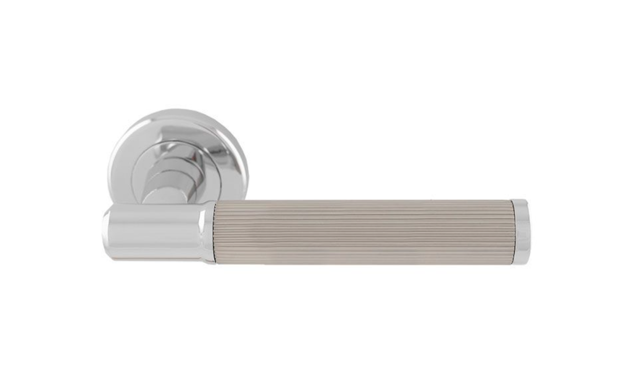 Set Polished Chrome and Satin Nickel Image Lines Lever | SZM270CPSN