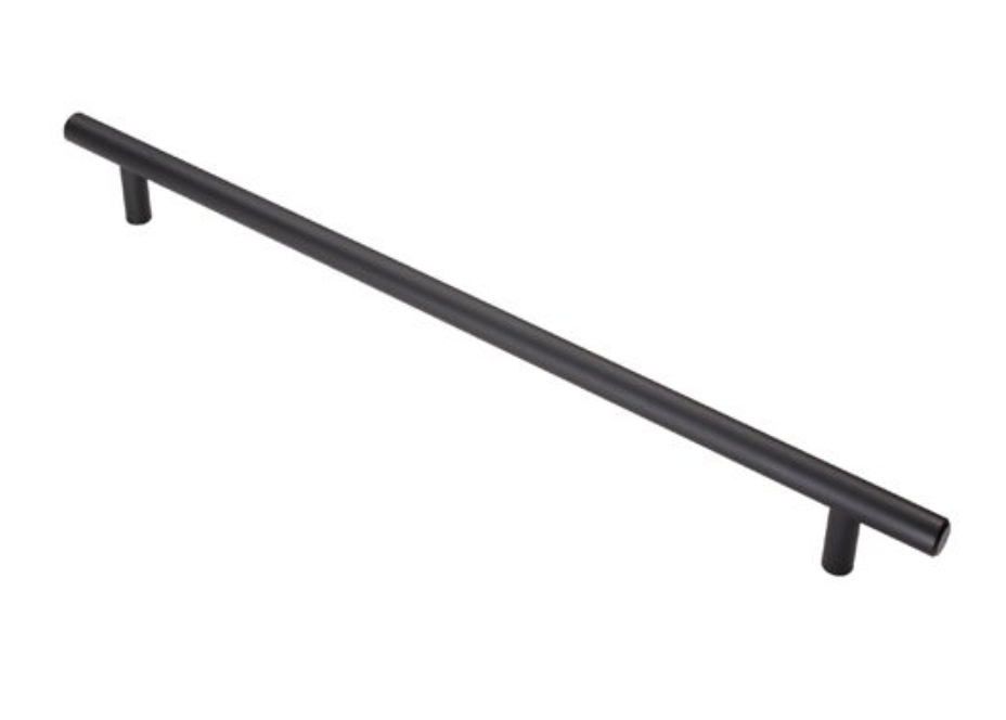 Matte Black Steel 288mm T Bar Cabinet Handle | FTD445FMB