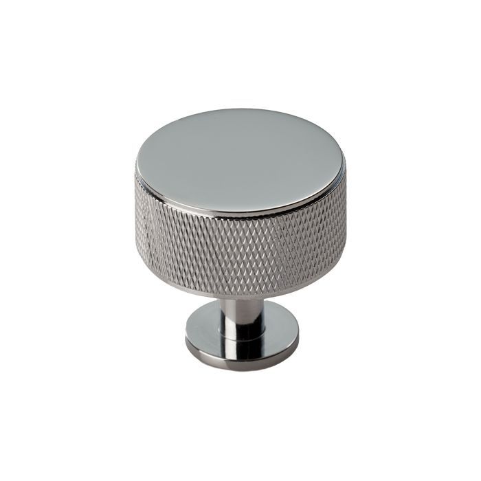 Polished Chrome 35mm Knurled Cupboard Knob | FTD703CP