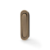 A&W Antique Brass Radius Sliding Door Edge Flush Pull  | AW991AB