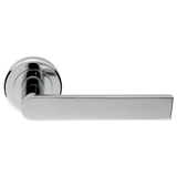 Set Polished Chrome Serozzetta Edge Latch Furniture on Round Rose | SZM210CP
