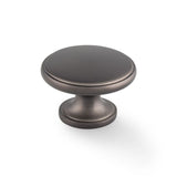 A&W Dark Bronze Cambridge Round Cupboard Knob | AW849-38-DBZ