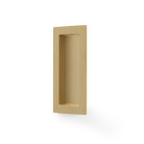 A&W Satin Brass PVD 100 x 45mm Rectangular Flush Pull  | AW911-100-SBPVD