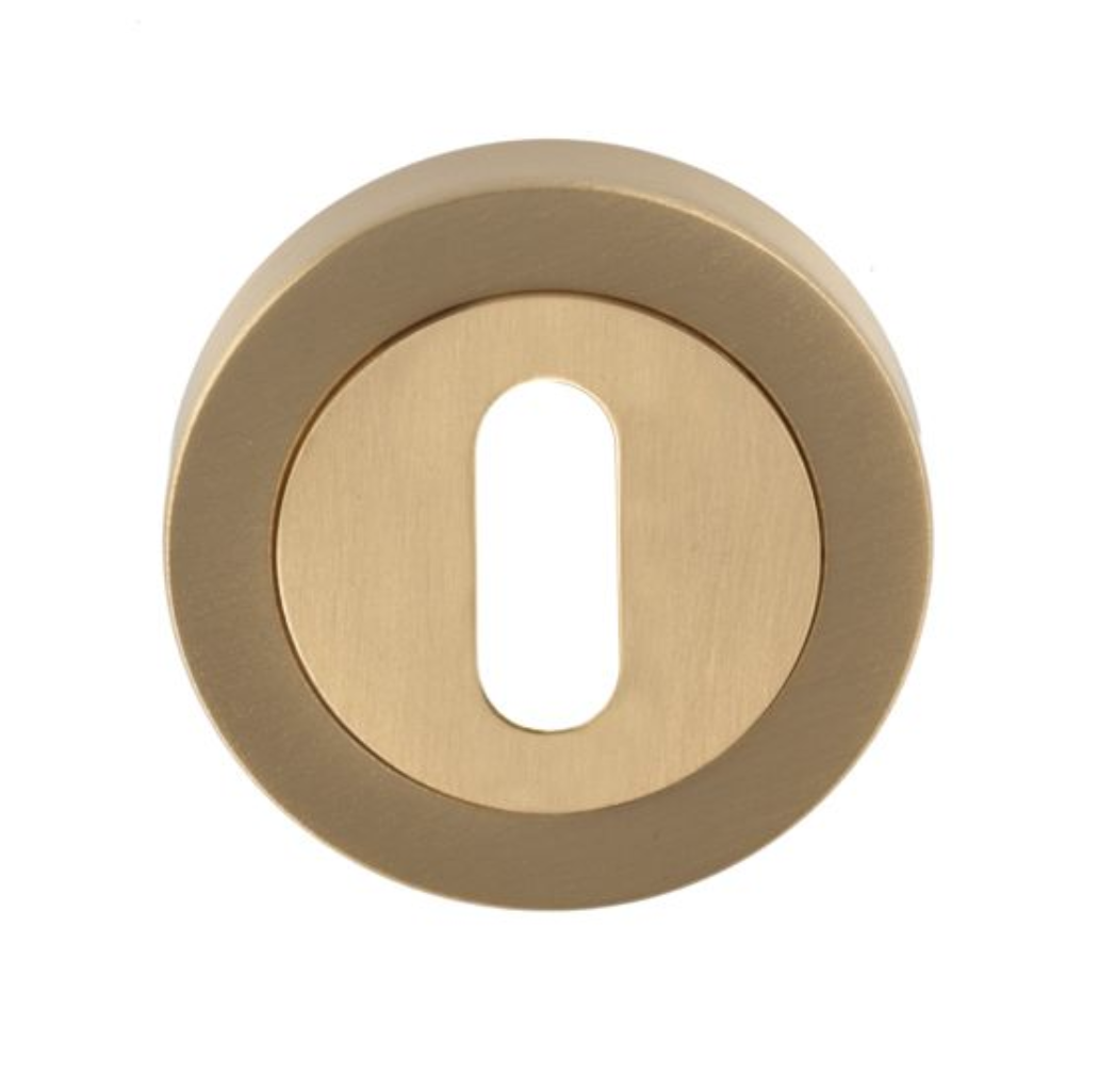 Carlisle Brass Satin Brass Standard Keyhole Escutcheon | EUL002SB