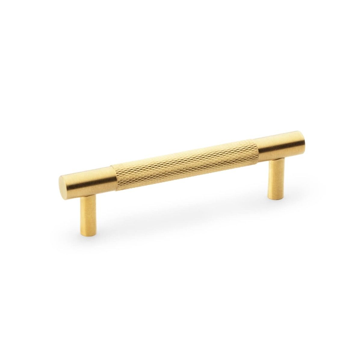 A&W Satin Brass PVD Brunel Knurled T Bar Pull Handle c/c 96mm