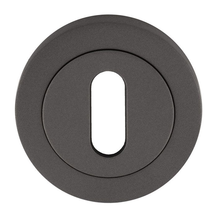 Carlisle Brass Anthracite Standard Keyhole Escutcheon | EUL002ANT