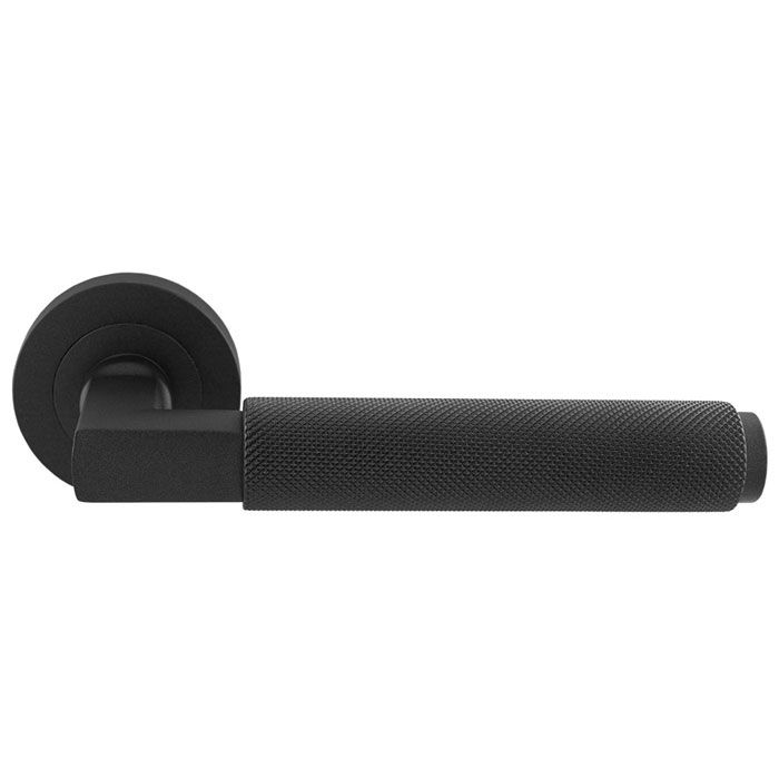 Matt Black Terazzo Lever on Round Rose | EUL060MB