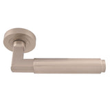 Satin Nickel Masano Lever on Round Rose | EUL070SN