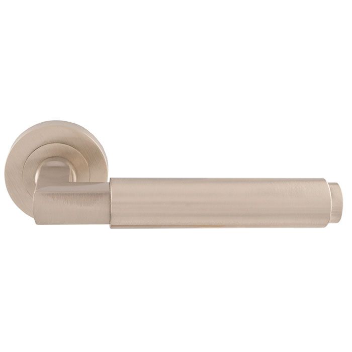 Satin Nickel Masano Lever on Round Rose | EUL070SN