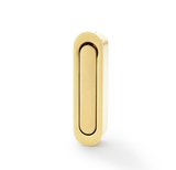 A&W Satin Brass PVD Radius Sliding Door Edge Flush Pull  | AW991SBPVD