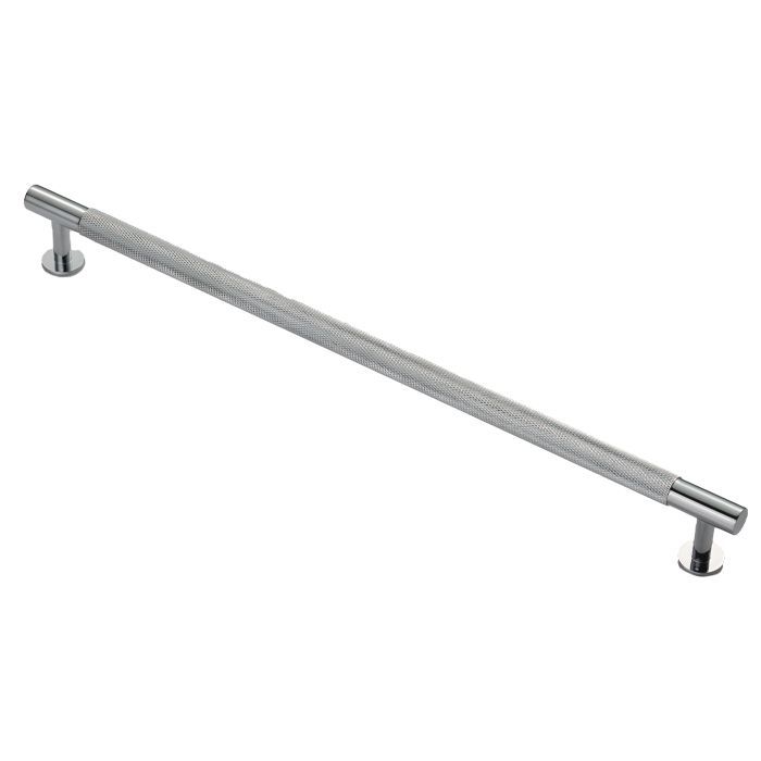 Polished Chrome 350mm Knurled Pull Handle | FTD700HCP