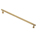 Satin Brass 350mm Knurled Pull Handle | FTD700HSB
