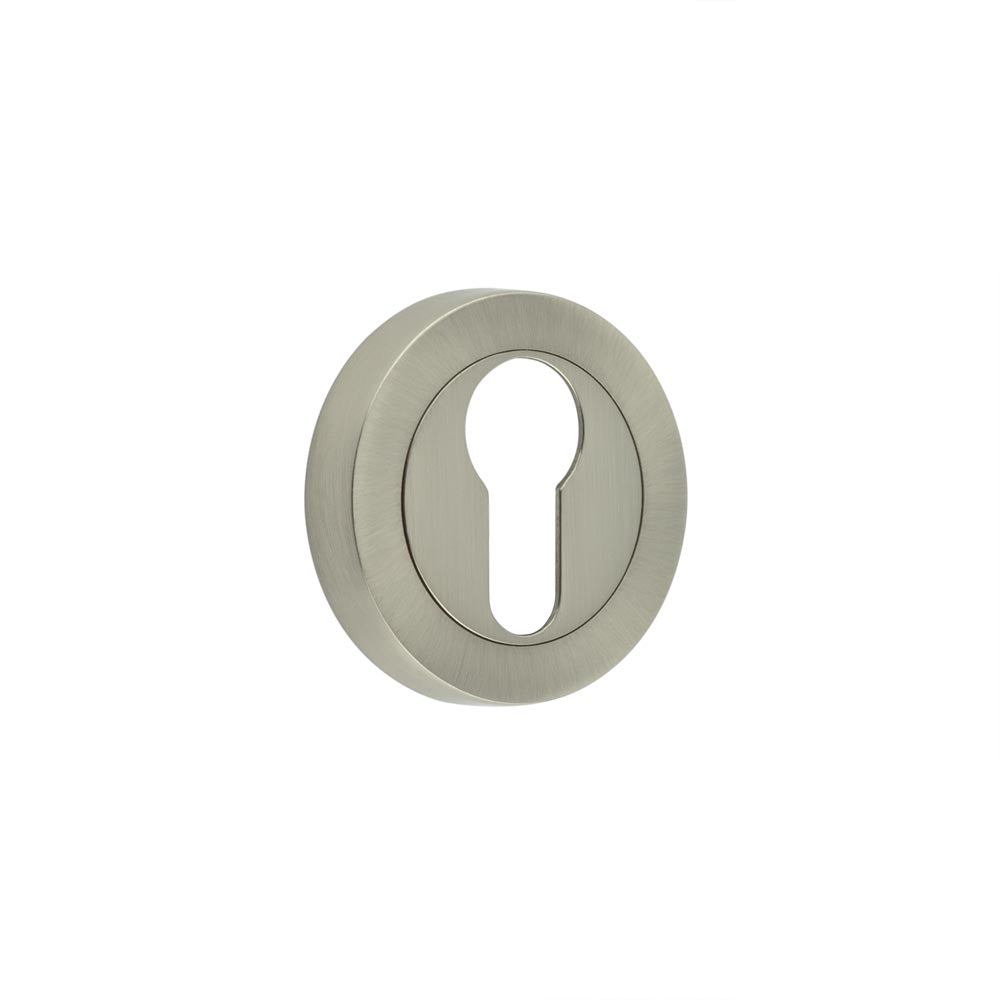 Jedo Satin Nickel 50mm Euro Escutcheon | JV503ESN