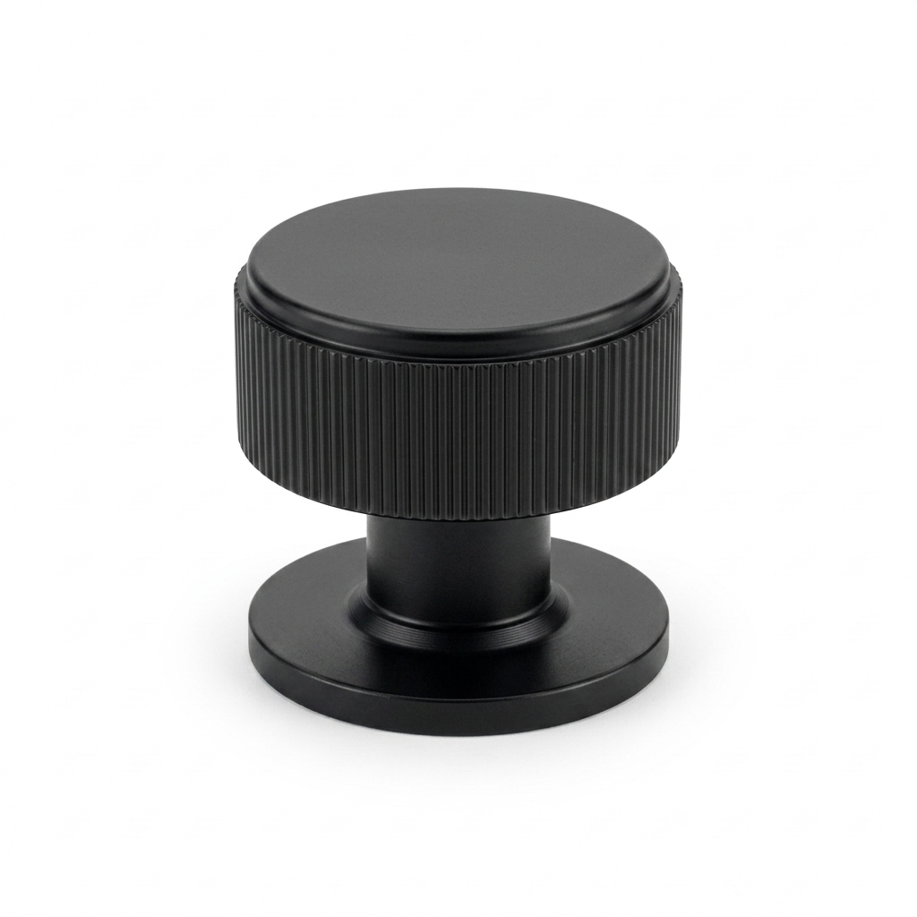 Matt Black Linear Cupboard Knob - 34mm dia.  |  IXC713MB