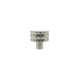 Millhouse Brass Satin Nickel Chrysler Diamond Round Cabinet Knob  |  MHCD1530SN