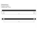 Millhouse Brass Antique Brass 320mm Paddington Spiral T-Bar Cabinet Pull Handle  |  MHCS17320AB