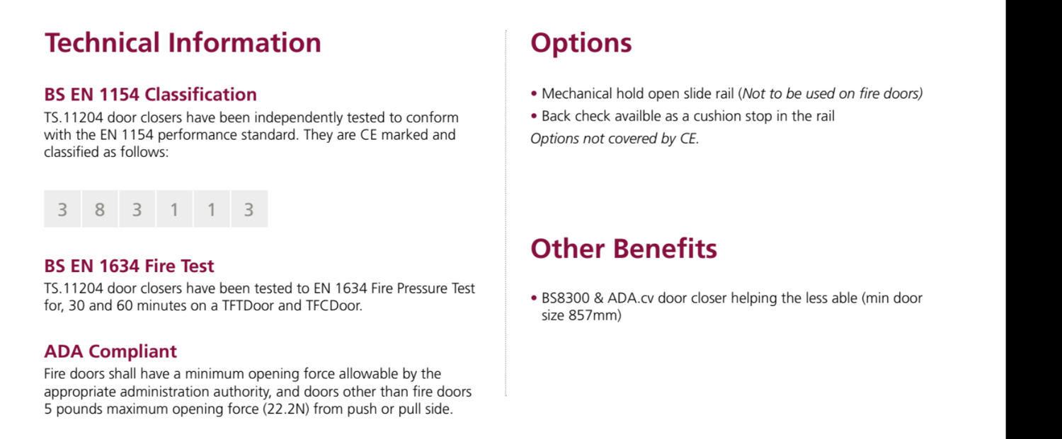 Rutland Satin Brass Designer Slide Arm Overhead Door Closer | TS.11204 SB