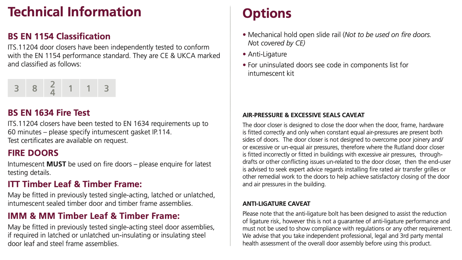 Rutland Silver Concealed Cam Action Door Closer | ITS.11204SE (11172)