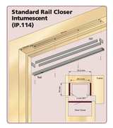 Rutland Black Concealed Cam Action Door Closer | ITS.11204BK (12199)