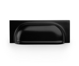 Alexander and Wilks Matt Black Quantock Cup Handle c/c 96mm  | AW905BL