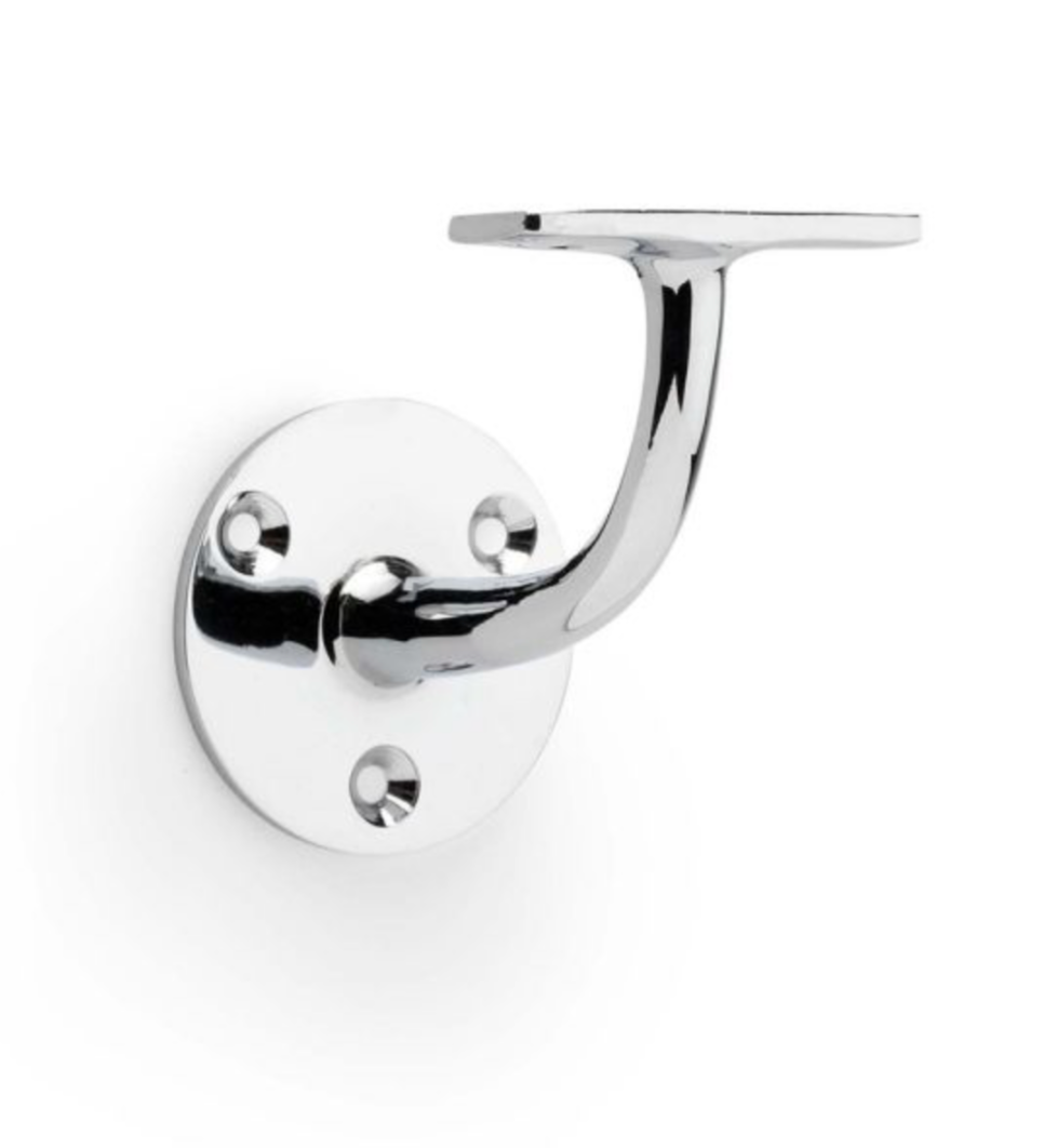 Alexander and Wilks 80mm Polished Chrome Handrail Bracket  | AW750PC