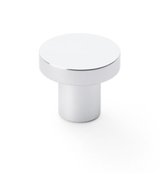 Alexander and Wilks Polished Chrome 30mm Hanover Plain Cupboard Knob