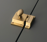 Alexander and Wilks Satin Brass Cupboard Latch | AW730SBPVD