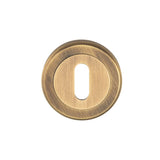 Serozetta Antique Brass 51mm Standard Profile Round Key Escutcheon | SZM003AB