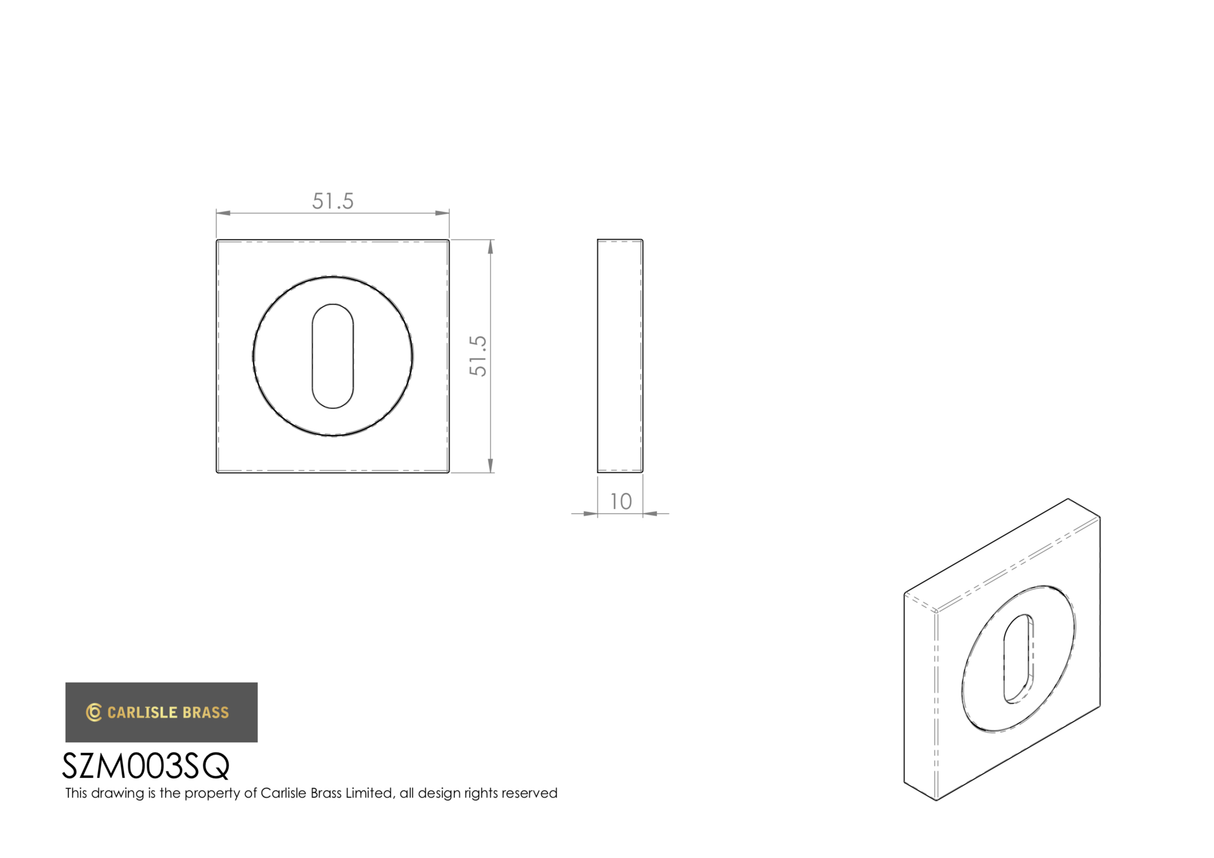 Serozetta Black Nickel Thumbturn Snib & Release on rose | SZM004BN