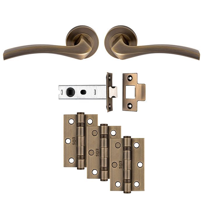 Antique Brass Sines Latch Pack - Ultimate Door Pack