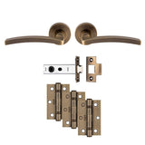 Antique Brass Tavira Latch Pack - Ultimate Door Pack